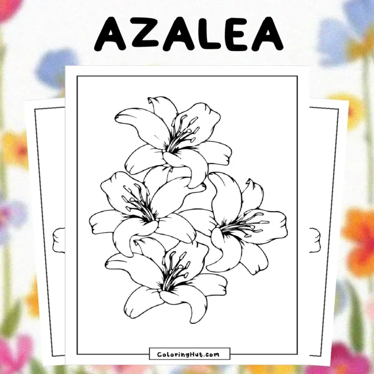 Azalea Coloring Pages