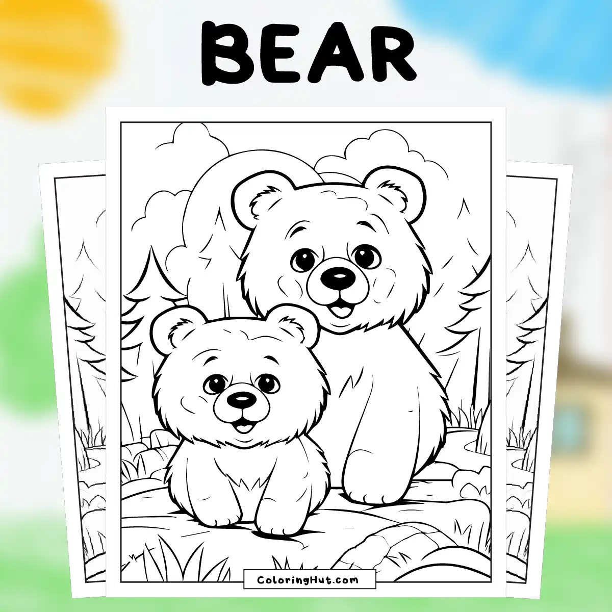 Bear Coloring Page