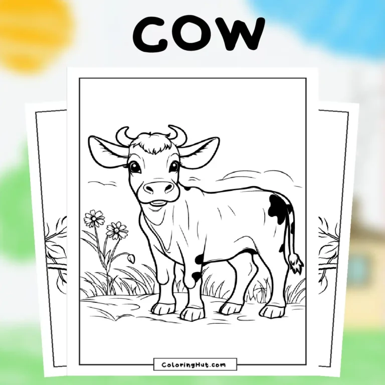 Cow Coloring Page