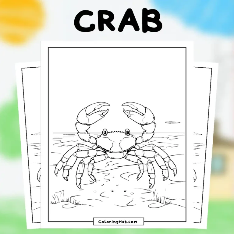 Crab Coloring Pages