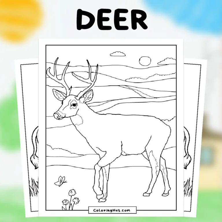 Deer Coloring Pages