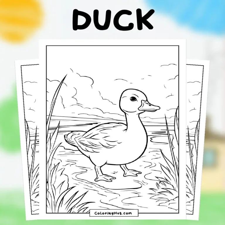 Duck Coloring Pages