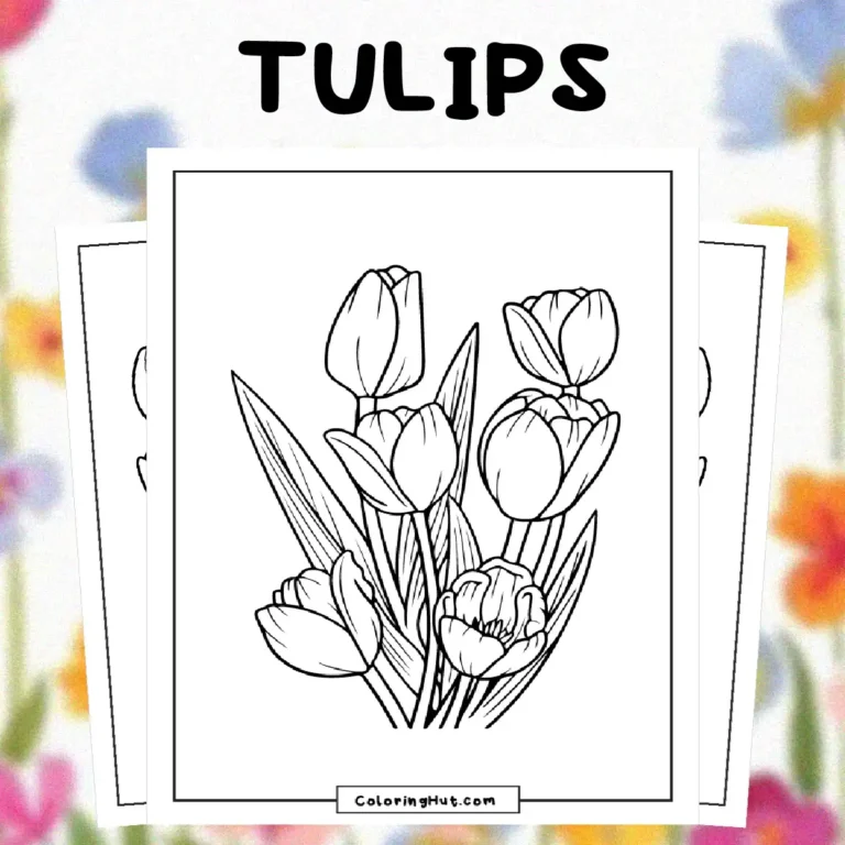 Tulips Coloring Pages