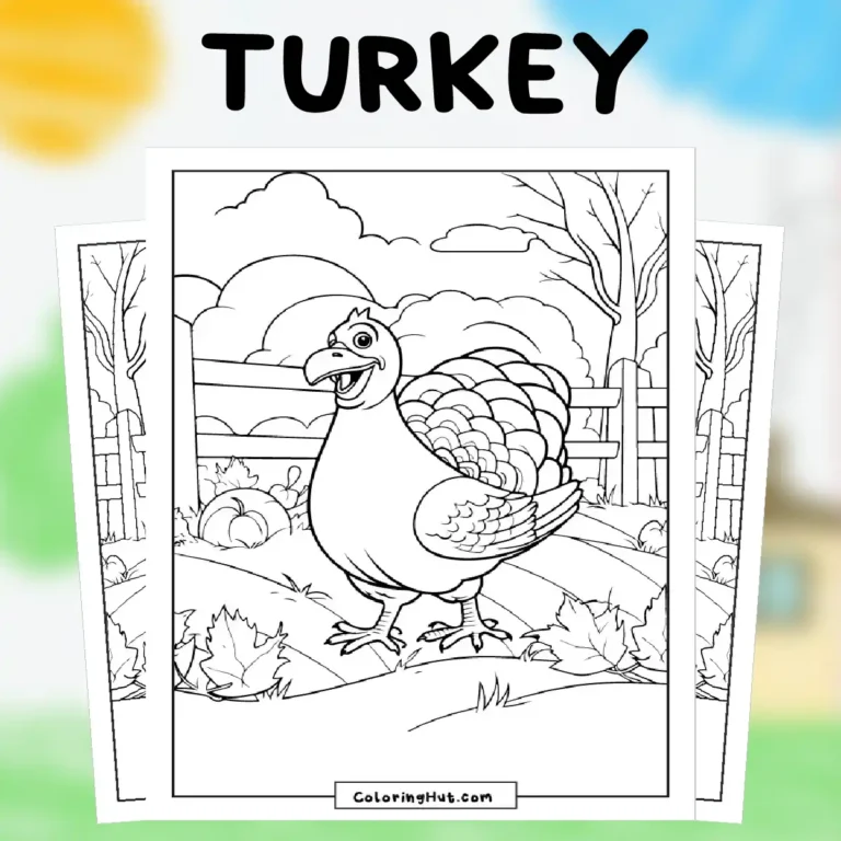 Turkey Coloring Pages