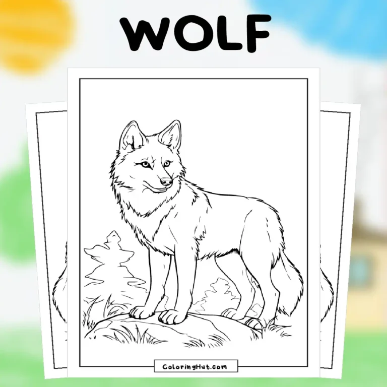 Wolf Coloring Pages