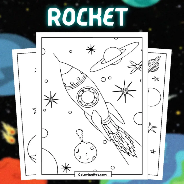 Rocket Coloring Pages