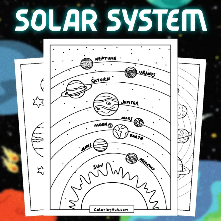 Solar System Coloring Pages